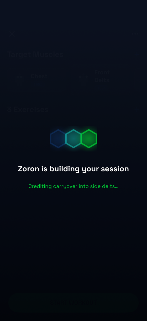 Zoron building your session